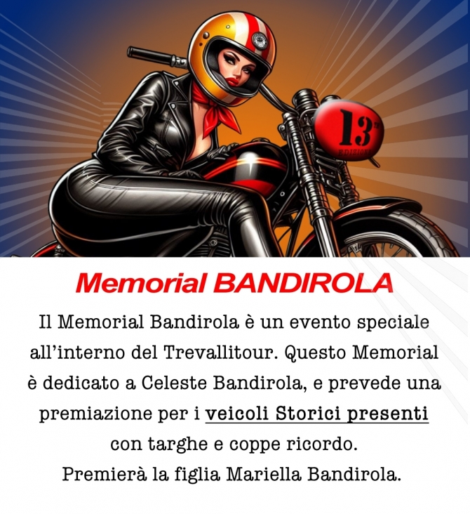 MEMORIAL CELESTE BANDIROLA - CAVALLINI MOTO